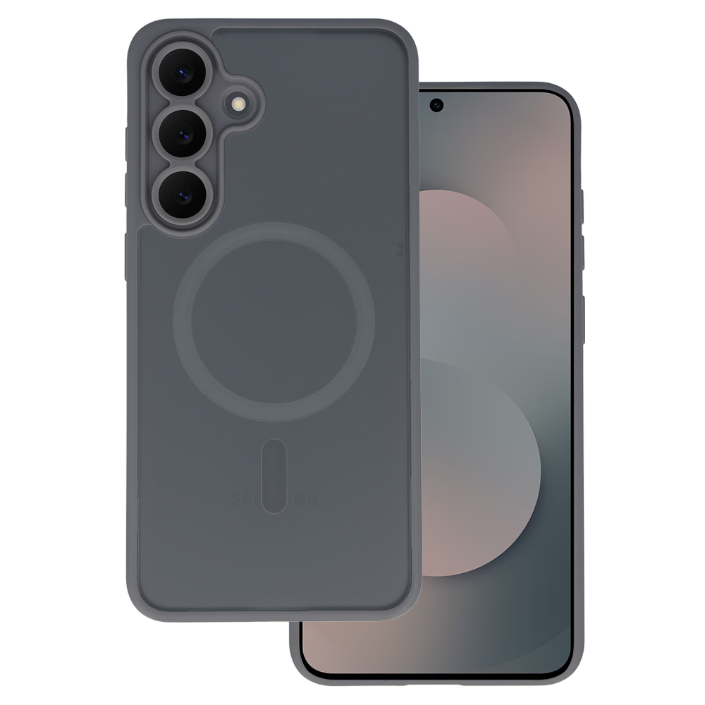 Pokrowiec Etui Tel Protect Aura Matte Magsafe Case szary Samsung Galaxy S25 FE / 2