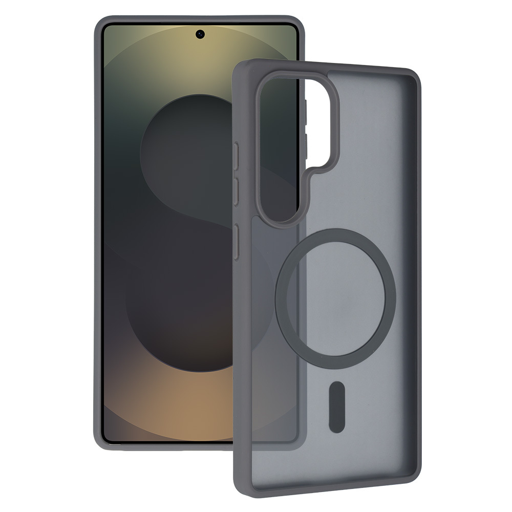 Pokrowiec Etui Tel Protect Aura Matte Magsafe Case szary Samsung Galaxy S25 Ultra