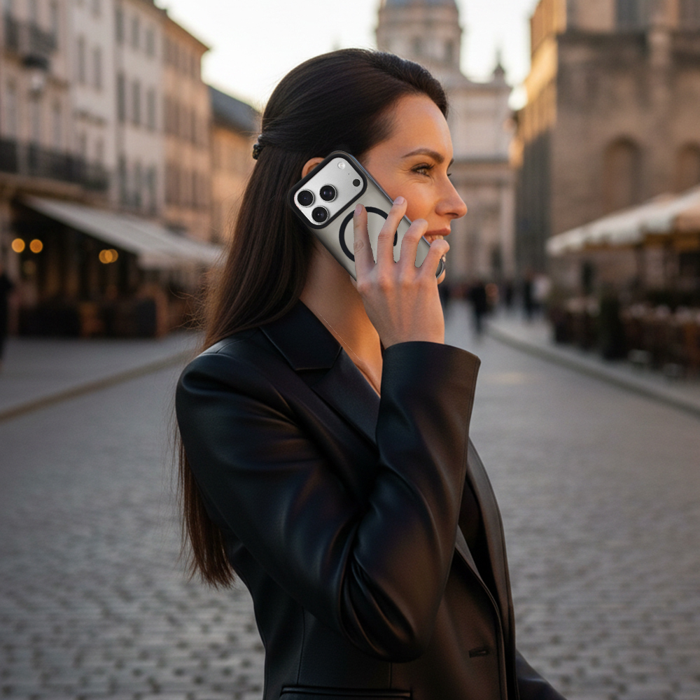 Pokrowiec etui Tel Protect Mist Matte Magsafe Case czarny Apple iPhone 17 / 6