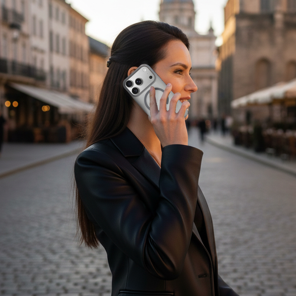 Pokrowiec etui Tel Protect Mist Matte Magsafe Case szary Apple iPhone 17 / 6