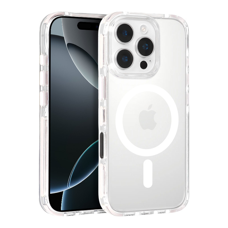 Pokrowiec etui Tel Protect Strap Clear Case biały Apple iPhone 16 Pro Max / 2 Pokrowiec etui Tel Protect Strap Clear Case biały Apple iPhone 16 Pro Max / 2