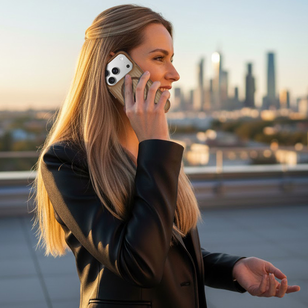 Pokrowiec etui Tel Protect Twist Magsafe Case br�zowy Apple iPhone 16 / 6