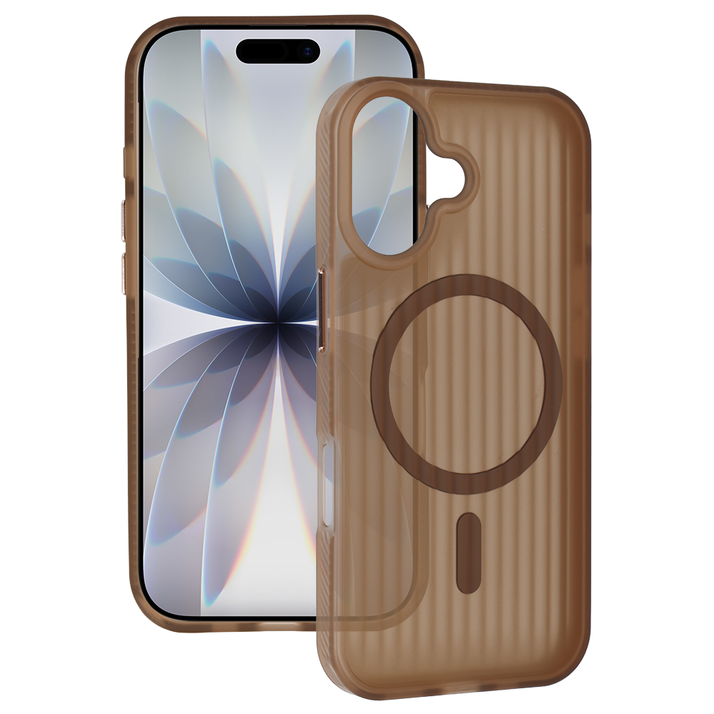 Pokrowiec etui Tel Protect Twist Magsafe Case brązowy Apple iPhone 17 Pro Pokrowiec etui Tel Protect Twist Magsafe Case brązowy Apple iPhone 17 Pro