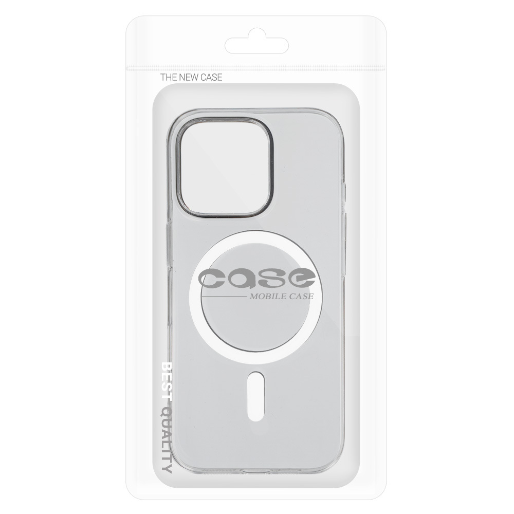 Pokrowiec etui Transparent Slim Magsafe Case bia�y Apple iPhone 16 Pro / 6