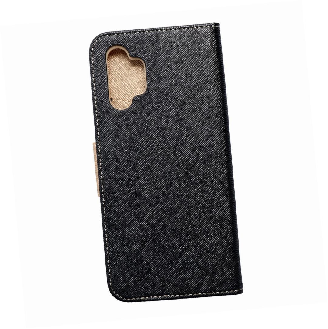 Etui zamykane z klapką i magnesem Fancy Book czarno-złoty Samsung A32 5G Etui zamykane z klapką i magnesem Fancy Book czarno-złoty Samsung A32 5G