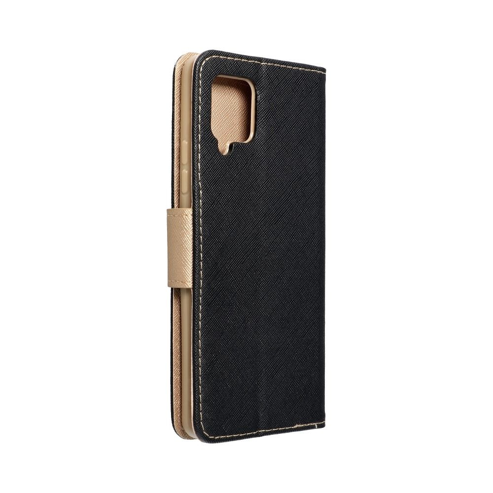 Etui zamykane z klapk i magnesem Fancy Book czarno-zoty Samsung A72 / 7