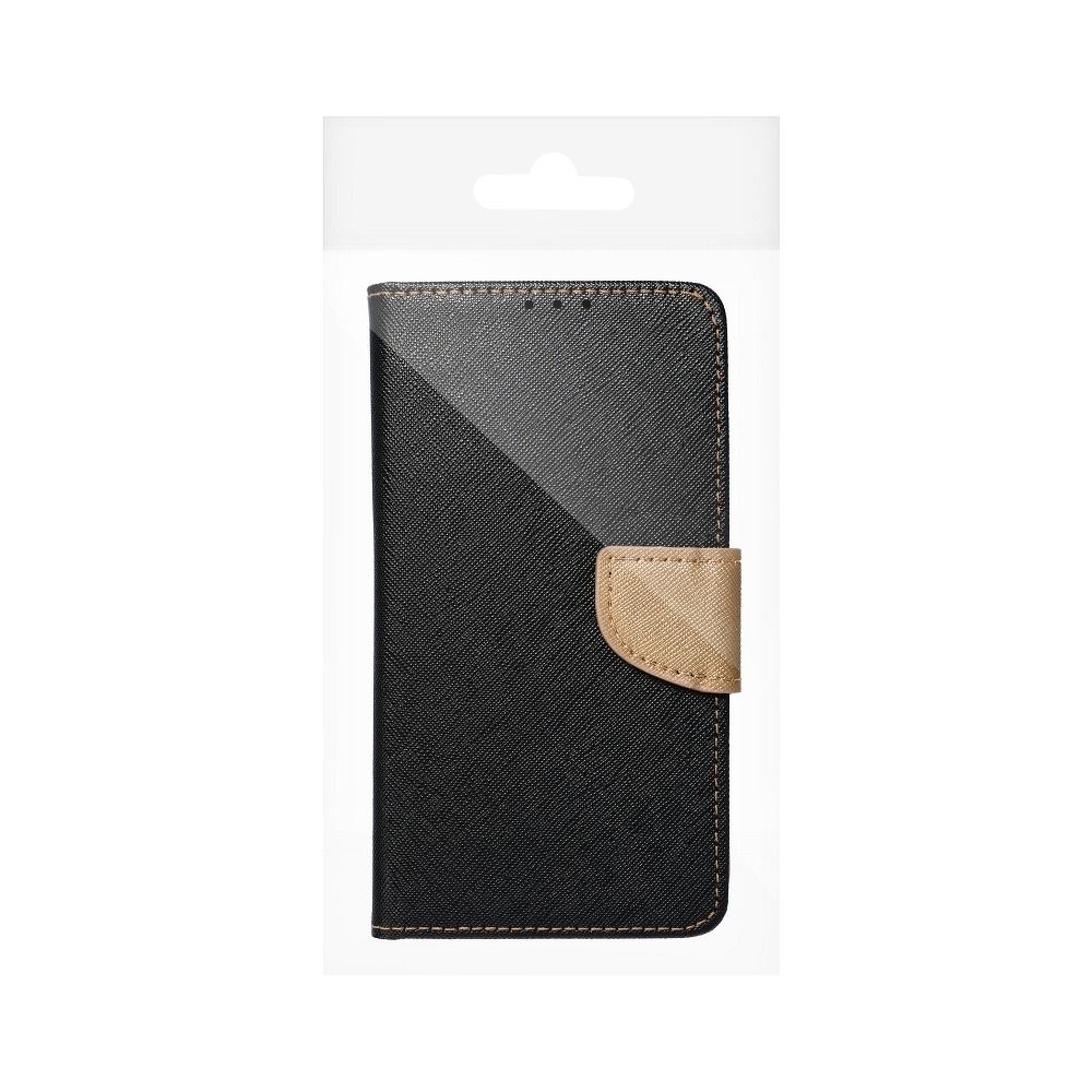 Etui zamykane z klapk i magnesem Fancy Book czarno-zoty Samsung A72 / 8