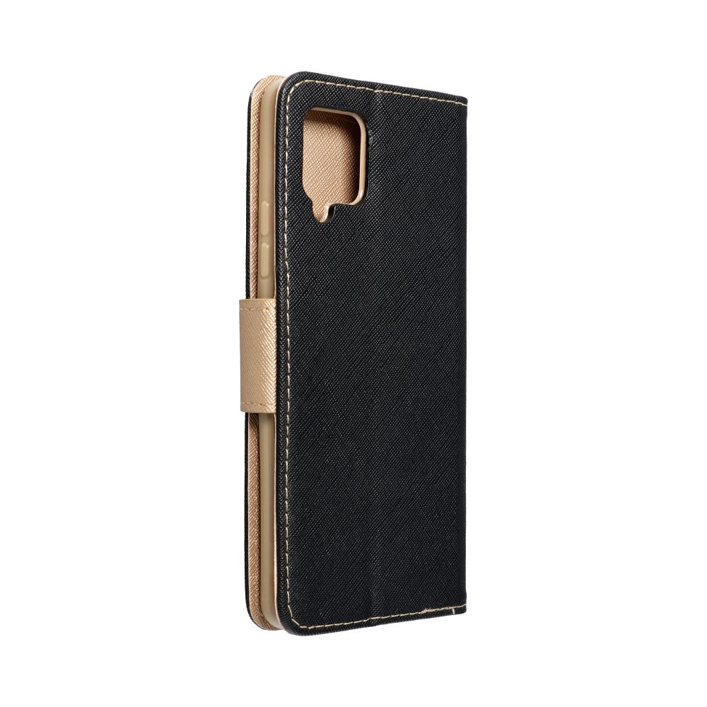 Etui zamykane z klapk� i magnesem Fancy Book czarno-z�oty Xiaomi Redmi 12C / 6