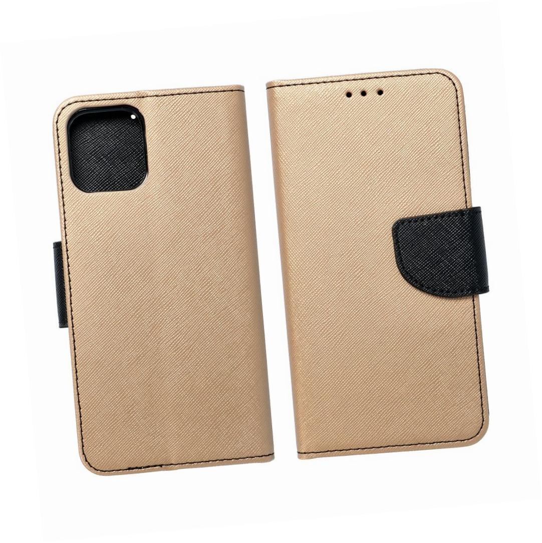 Etui zamykane z klapk� i magnesem Fancy Book czarno-z�oty Xiaomi Redmi A1