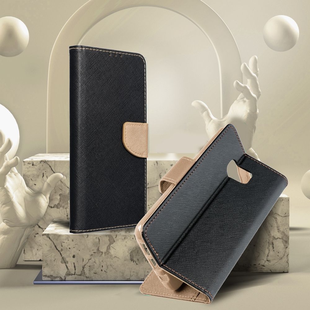 Pokrowiec Fancy Book czarno-zoty Xiaomi Redmi A2 / 7