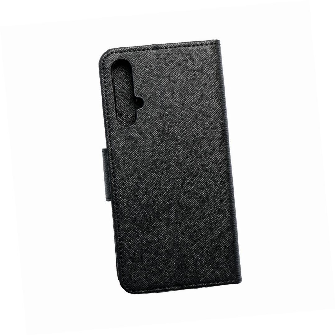 Etui zamykane z klapką i magnesem Fancy Book czarny Huawei Nova 5T Etui zamykane z klapką i magnesem Fancy Book czarny Huawei Nova 5T