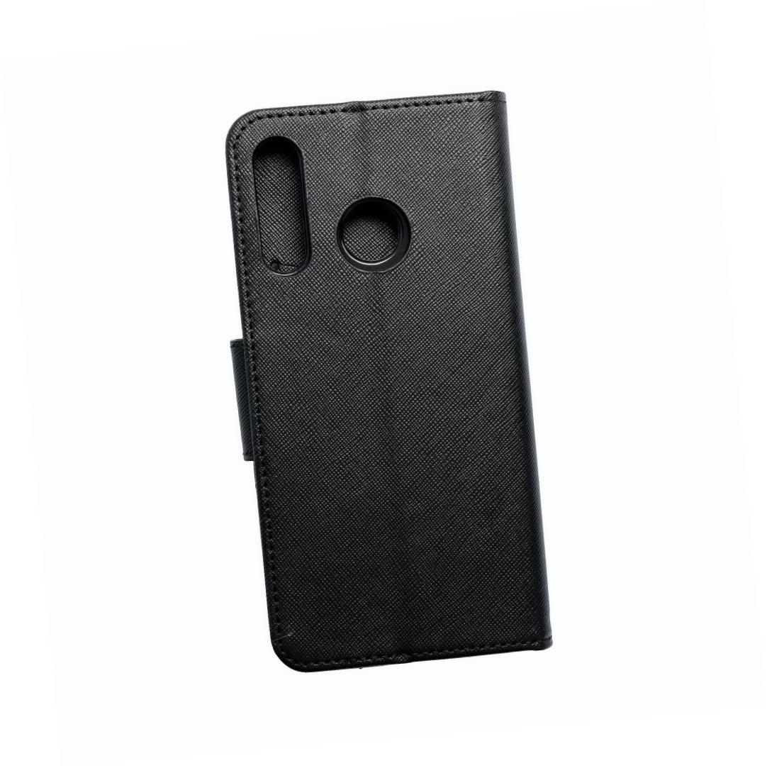Etui zamykane z klapk� i magnesem Fancy Book czarny Huawei P30 Lite