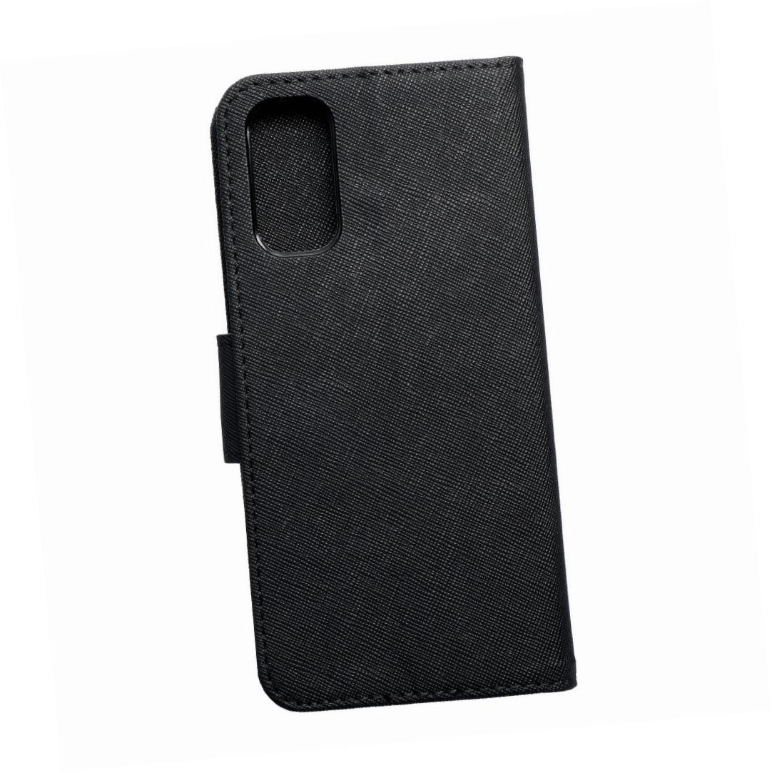 Etui zamykane z klapk� i magnesem Fancy Book czarny Oppo Reno 4