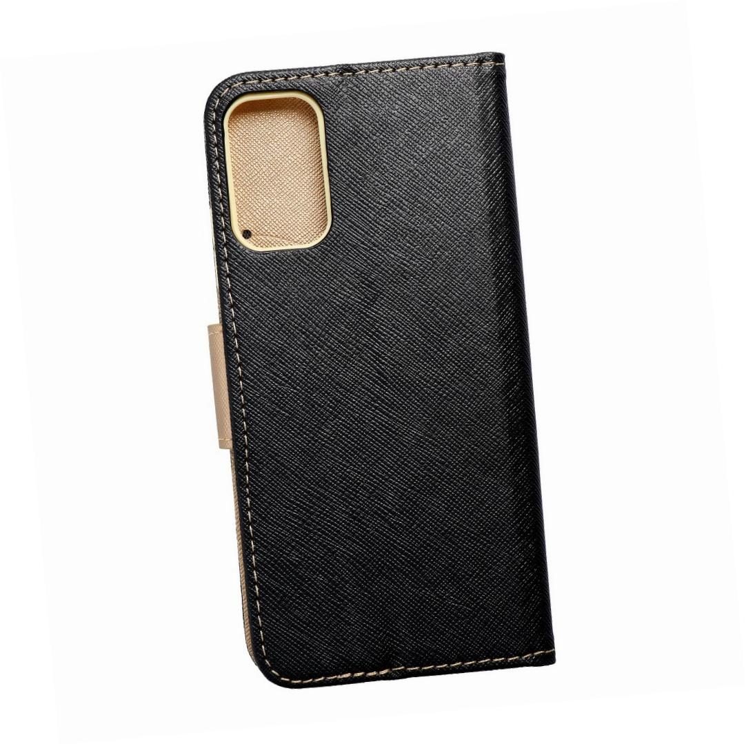 Etui zamykane z klapką i magnesem Fancy Book czarno-złoty Poco M3 Pro Etui zamykane z klapką i magnesem Fancy Book czarno-złoty Poco M3 Pro