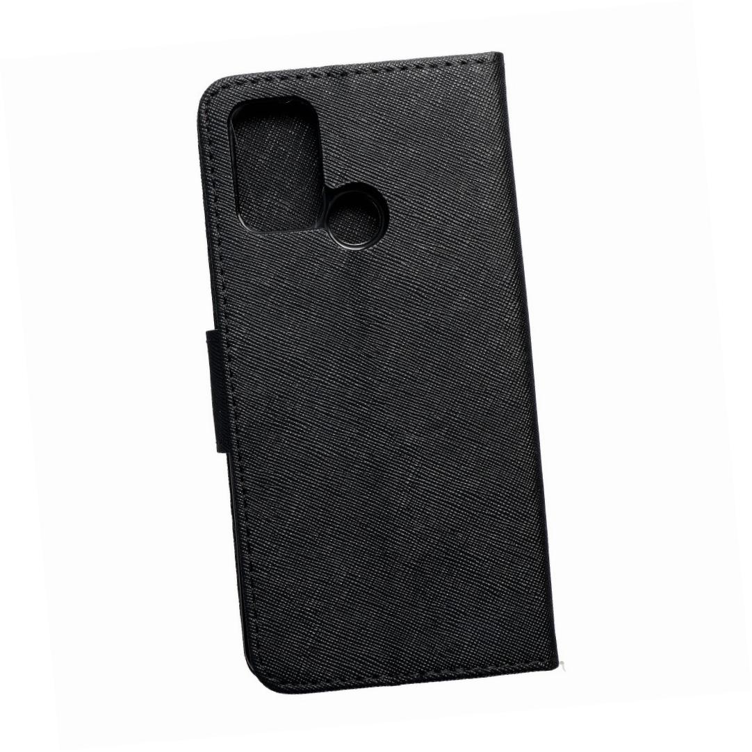 Etui zamykane z klapk� i magnesem Fancy Book czarny Realme 7i (Global)