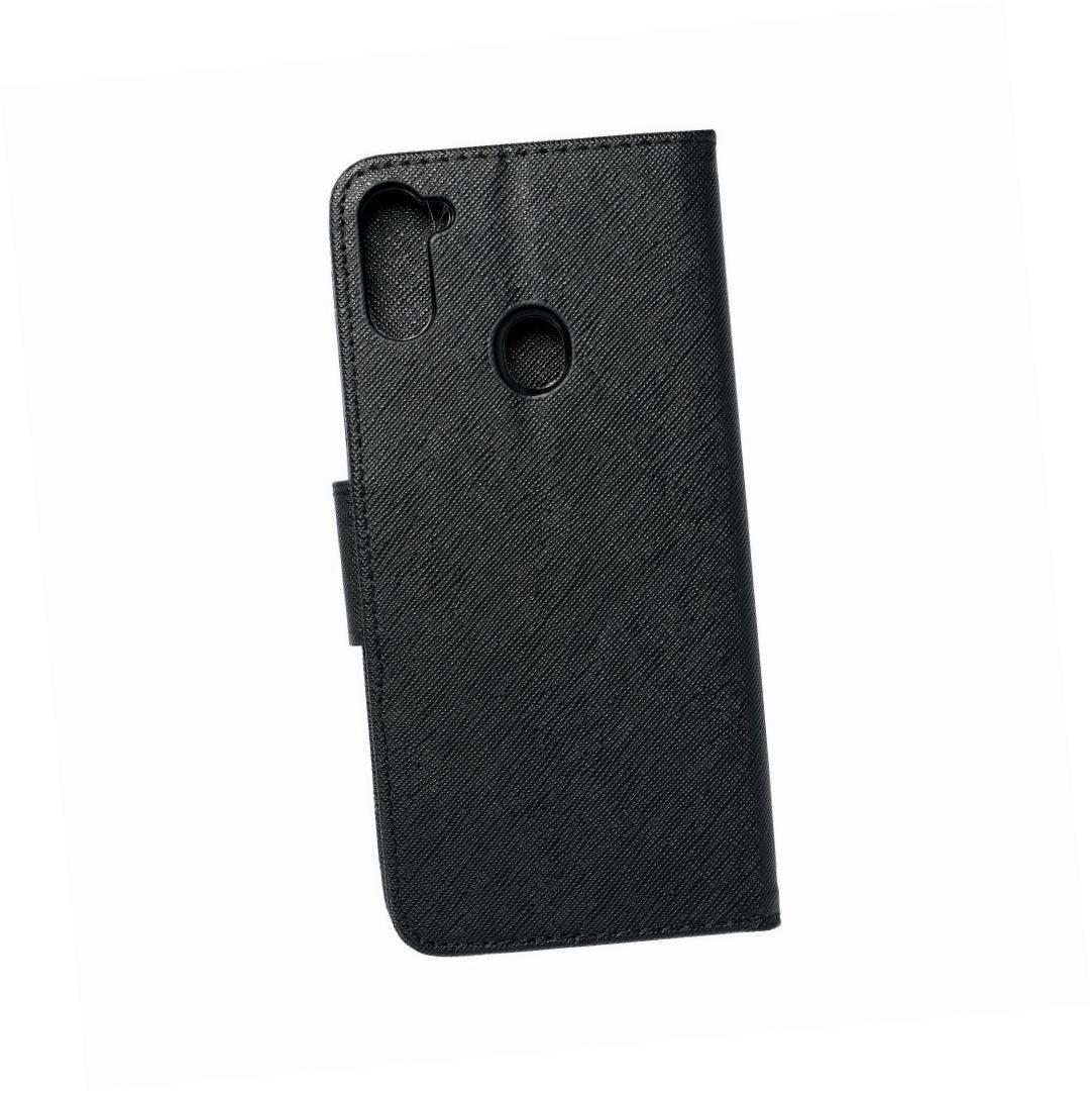 Etui zamykane z klapk� i magnesem Fancy Book czarny Samsung Galaxy A11