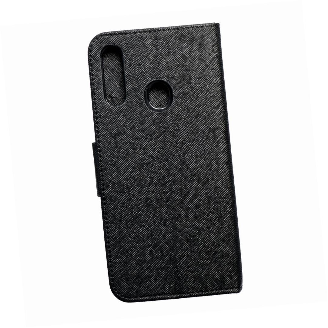 Etui zamykane z klapk� i magnesem Fancy Book czarny Samsung Galaxy A20s