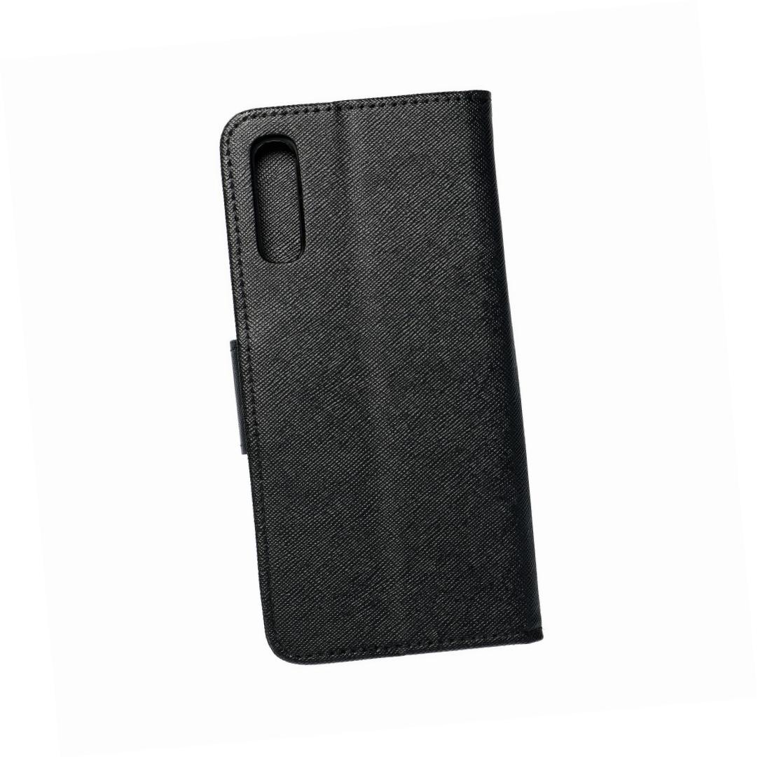 Etui zamykane z klapk� i magnesem Fancy Book czarny Samsung Galaxy A50