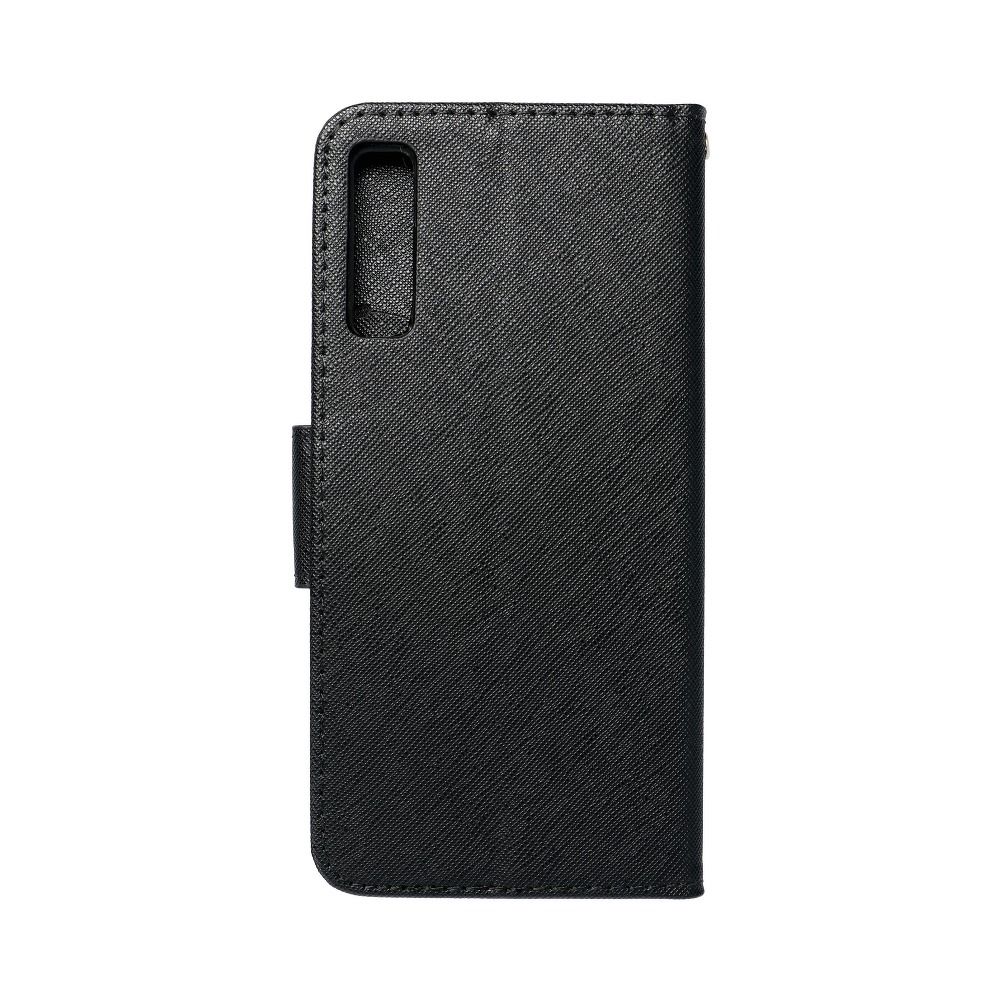 Etui zamykane z klapk� i magnesem Fancy Book czarny Samsung Galaxy A7 (2018) / 2