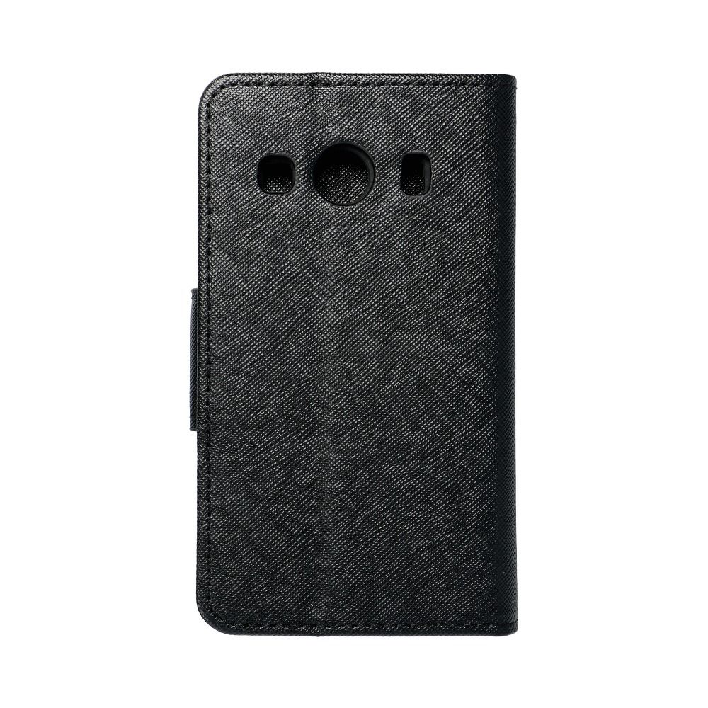 Etui zamykane z klapk� i magnesem Fancy Book czarny Samsung Galaxy Ace 4 / 2