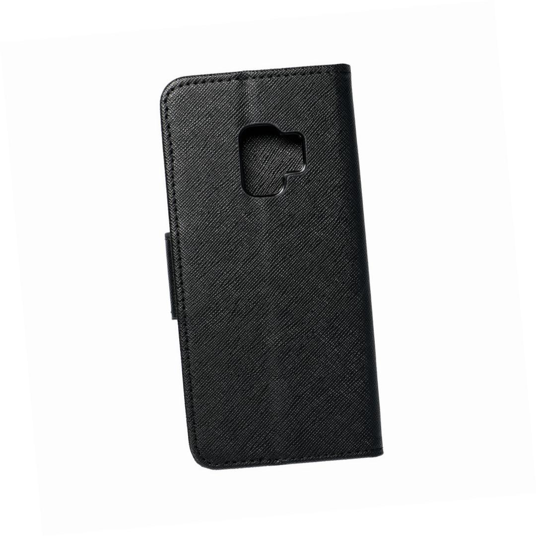 Etui zamykane z klapk� i magnesem Fancy Book czarny Samsung Galaxy S9