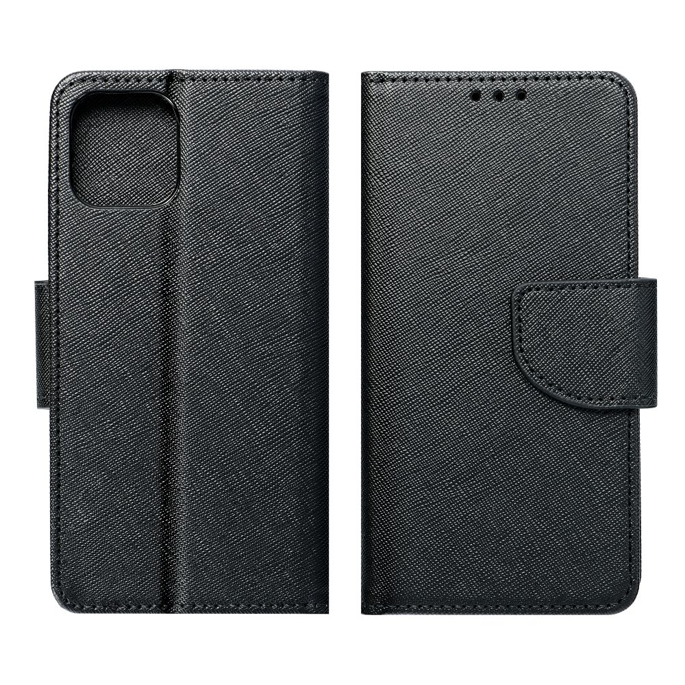 Etui zamykane z klapk i magnesem Fancy Book czarny Samsung Galaxy Xcover 6 Pro / 4