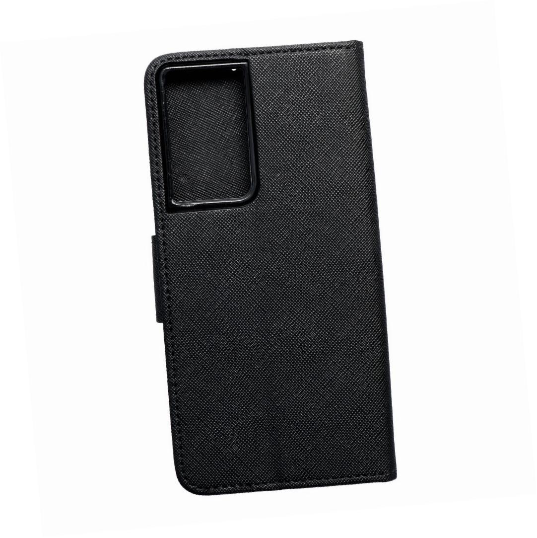 Etui zamykane z klapk� i magnesem Fancy Book czarny Samsung s21 Ultra