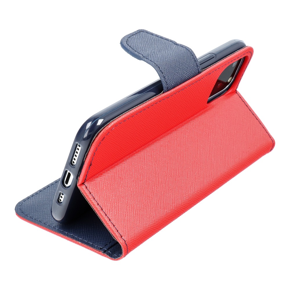 Etui zamykane z klapk i magnesem Fancy Book czerwono-granatowy Apple iPhone 13 / 2
