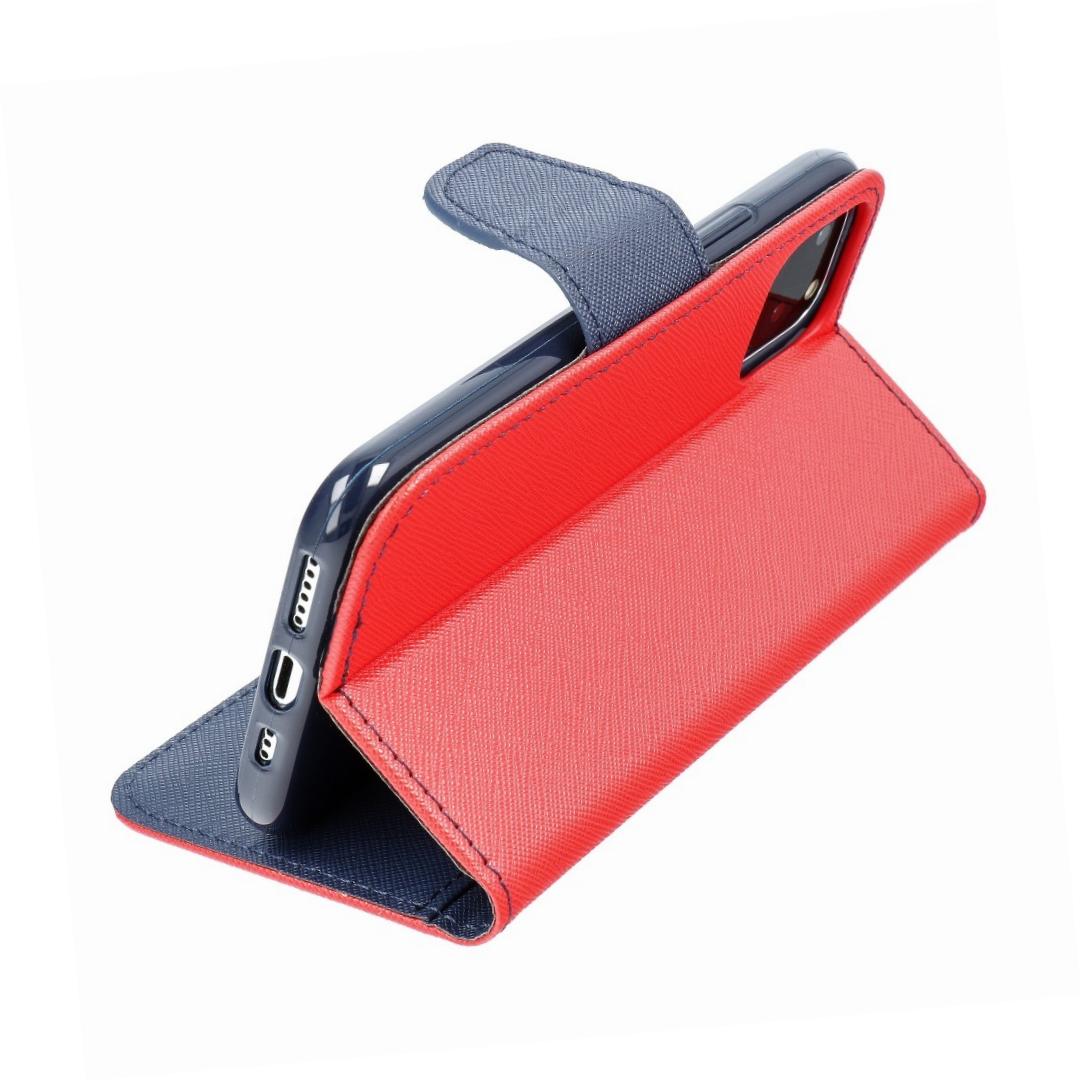 Etui zamykane z klapk� i magnesem Fancy Book czerwono-granatowy Samsung Galaxy A22