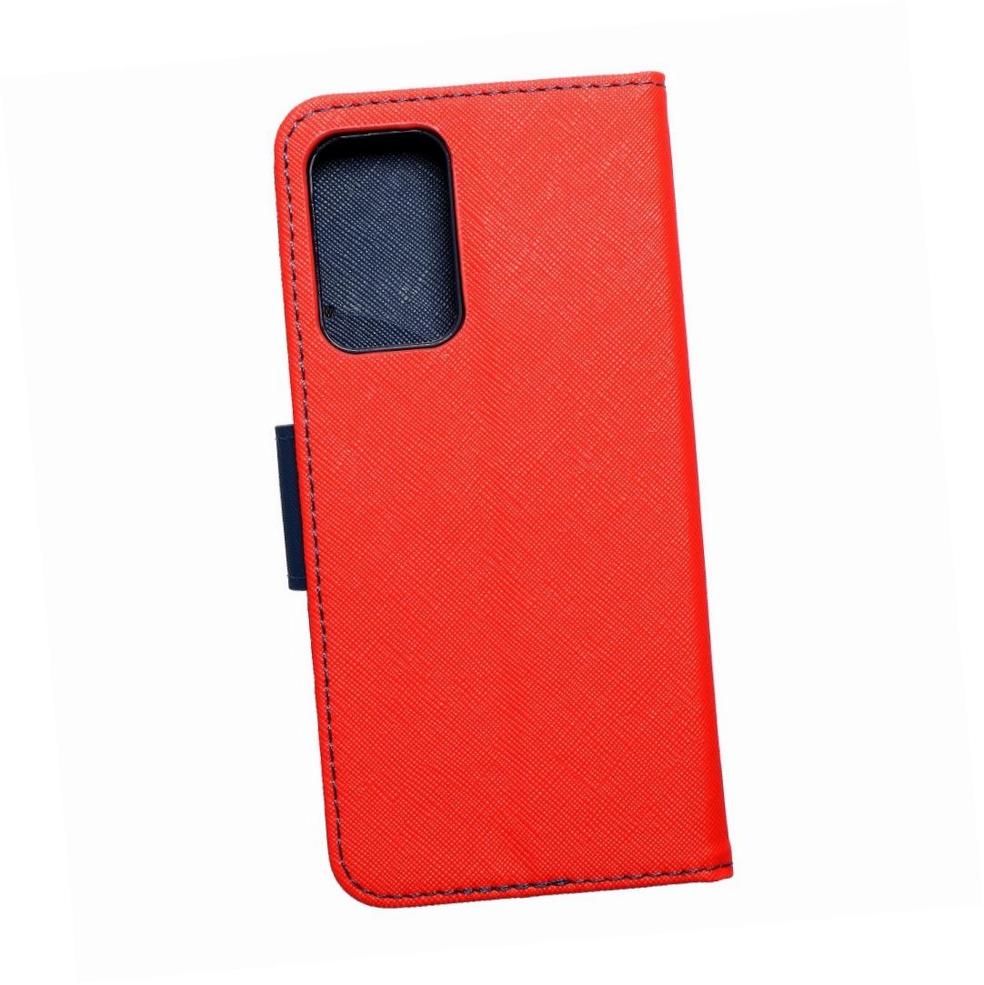Etui zamykane z klapk i magnesem Fancy Book czerwono-granatowy Samsung A52 LTE