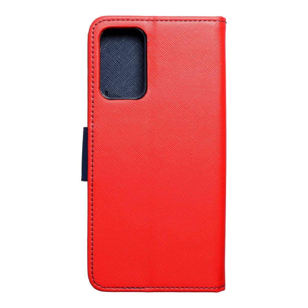 Etui zamykane z klapk i magnesem Fancy Book czerwono-granatowy Samsung A72 / 2