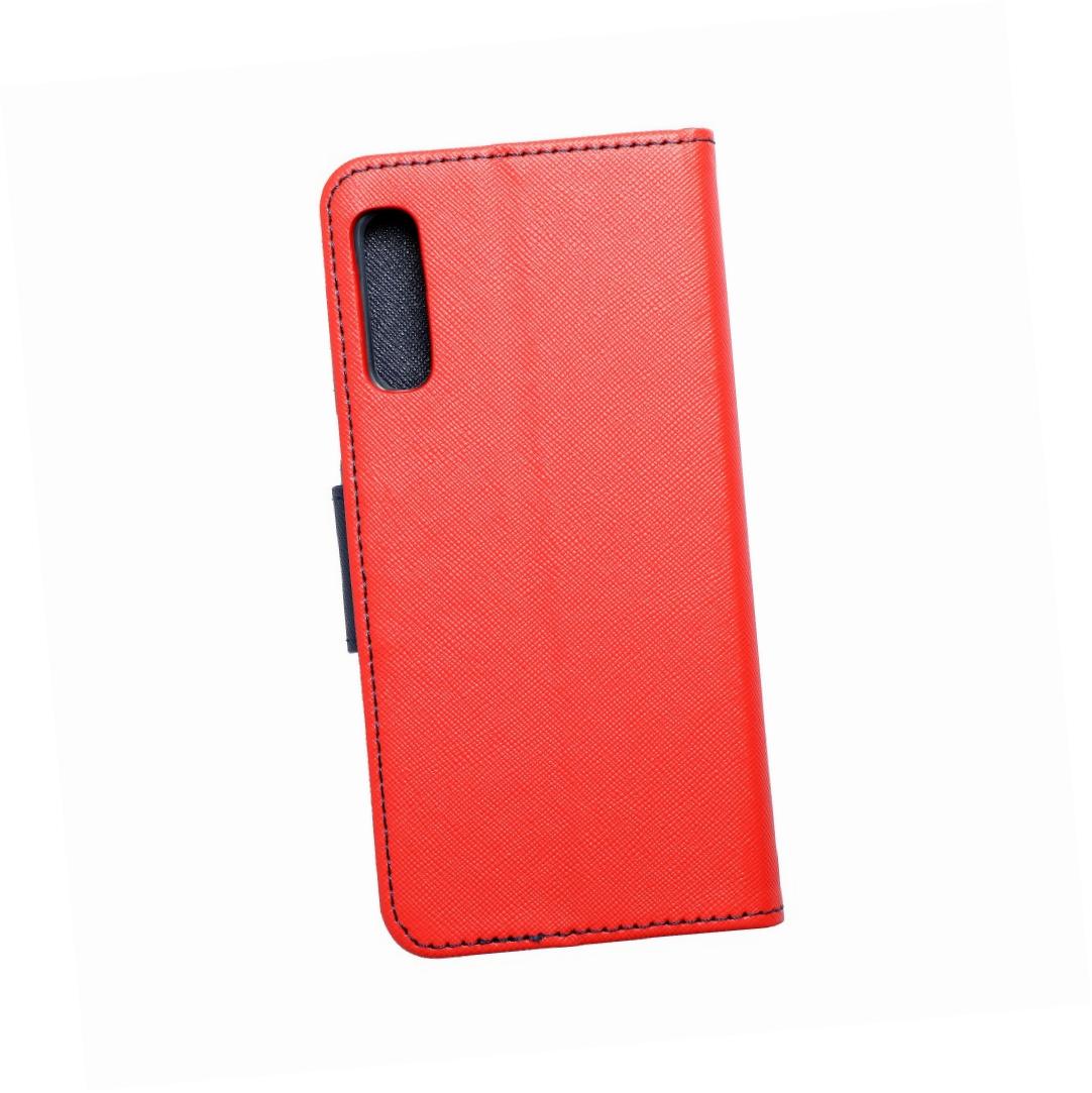 Etui zamykane z klapk i magnesem Fancy Book czerwono-granatowy Samsung Galaxy A30s
