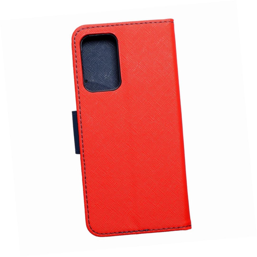 Etui zamykane z klapk� i magnesem Fancy Book czerwono-granatowy Samsung Galaxy A52s