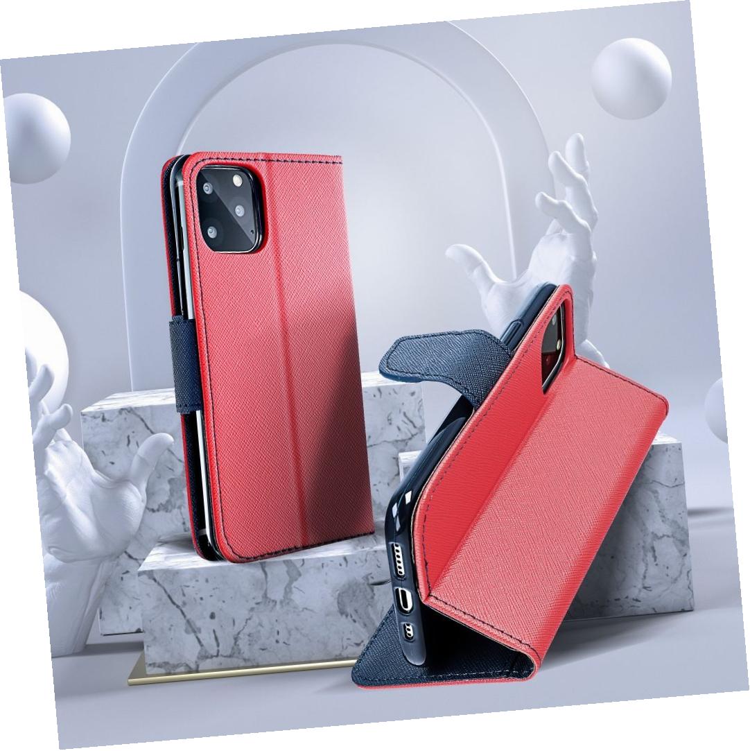 Etui zamykane z klapk� i magnesem Fancy Book czerwono-granatowy Xiaomi Redmi A1