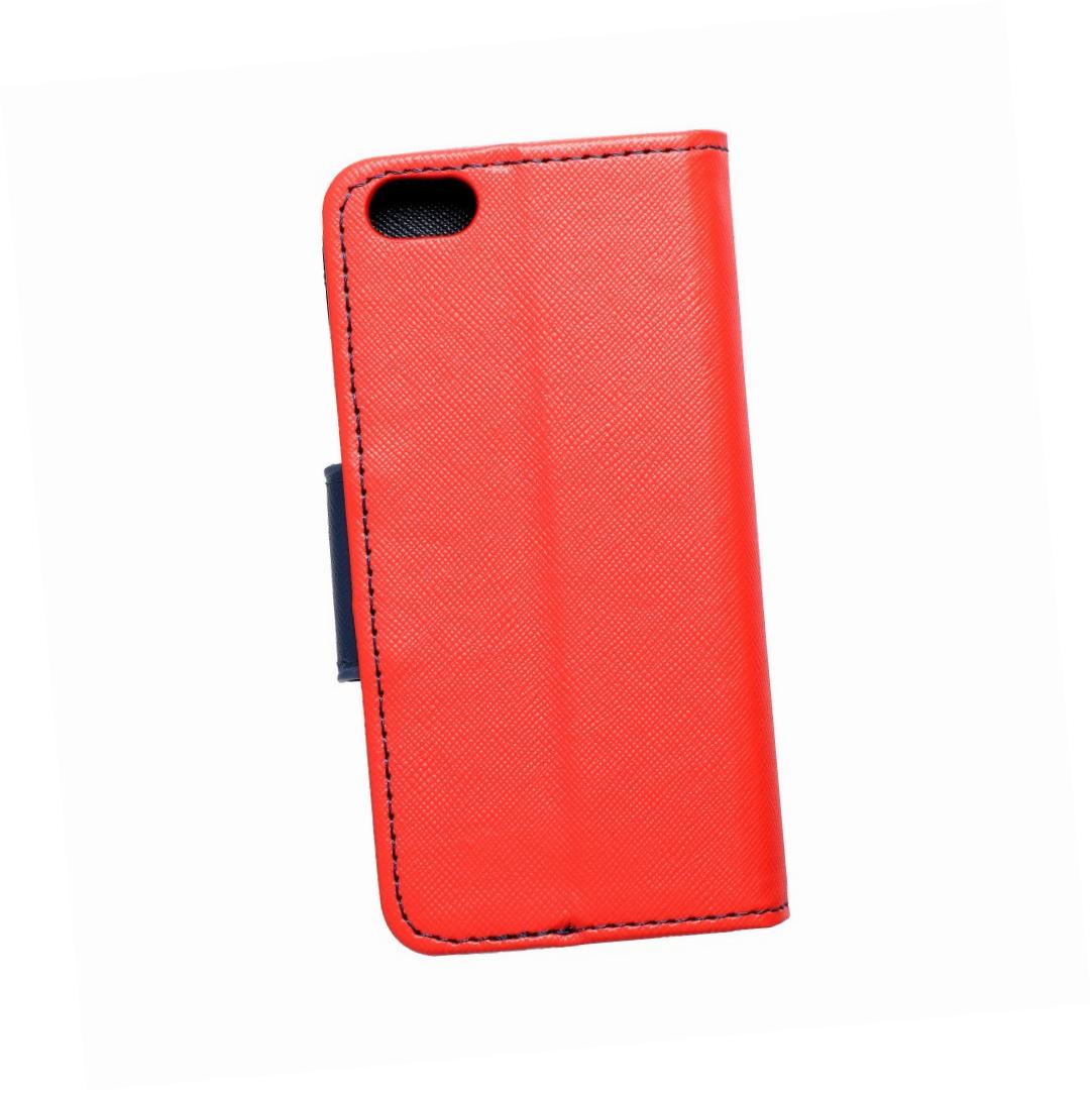 Etui zamykane z klapką i magnesem Fancy Book czerwono-granatowy Apple iPhone 5SE Etui zamykane z klapką i magnesem Fancy Book czerwono-granatowy Apple iPhone 5SE