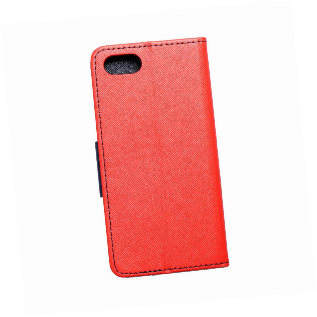 Etui zamykane z klapk i magnesem Fancy Book czerwono-granatowy Apple iPhone SE 2020