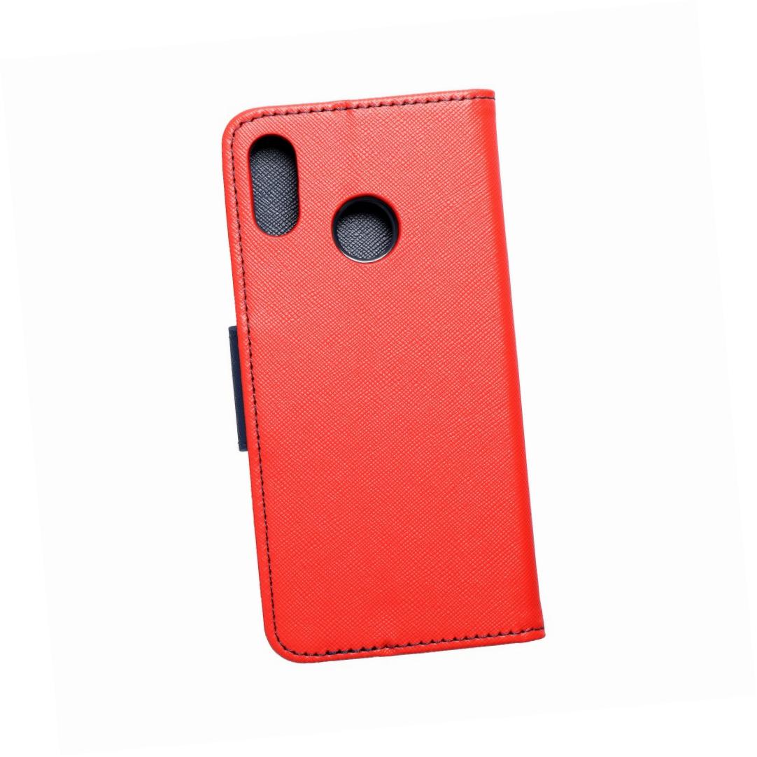 Etui zamykane z klapk� i magnesem Fancy Book czerwono-granatowy Huawei P20 Lite