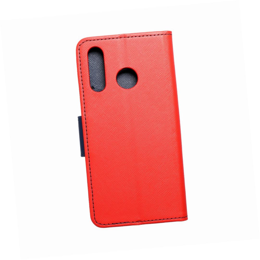 Etui zamykane z klapk� i magnesem Fancy Book czerwono-granatowy Huawei P30 Lite