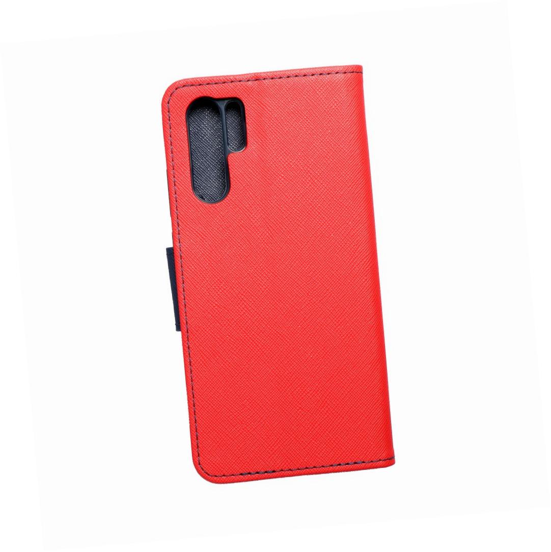 Etui zamykane z klapk i magnesem Fancy Book czerwono-granatowy Huawei P30 Pro
