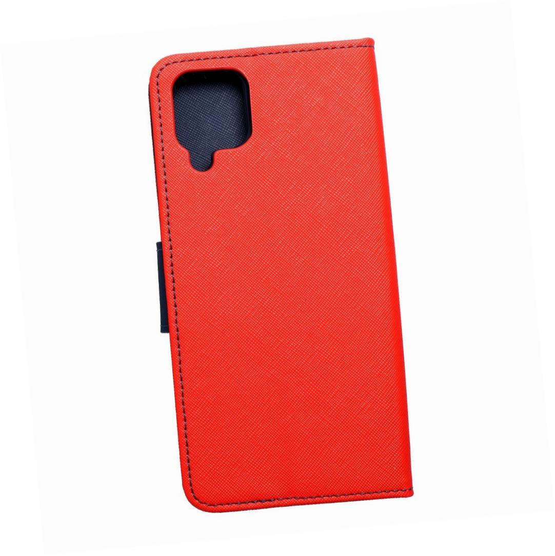Etui zamykane z klapką i magnesem Fancy Book czerwono-granatowy Samsung Galaxy A12 Etui zamykane z klapką i magnesem Fancy Book czerwono-granatowy Samsung Galaxy A12