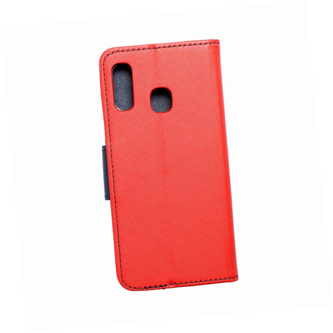 Etui zamykane z klapką i magnesem Fancy Book czerwono-granatowy Samsung Galaxy A20e Etui zamykane z klapką i magnesem Fancy Book czerwono-granatowy Samsung Galaxy A20e