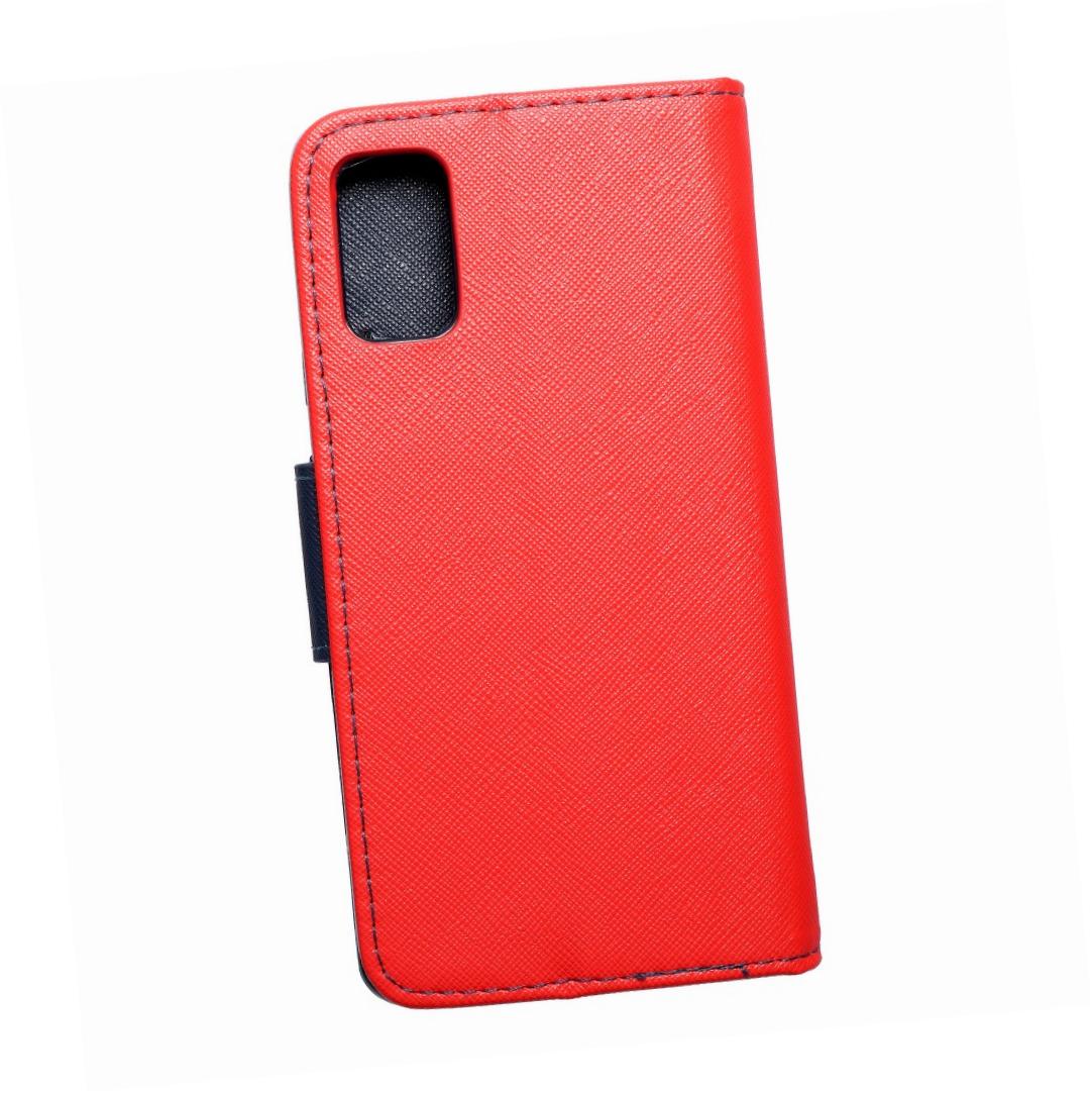 Etui zamykane z klapk i magnesem Fancy Book czerwono-granatowy Samsung Galaxy A41