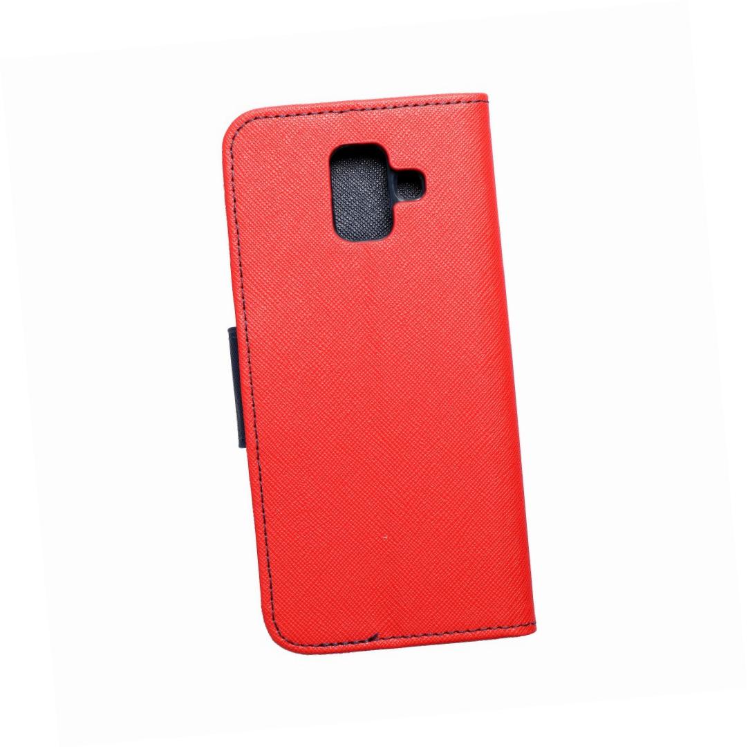 Etui zamykane z klapk i magnesem Fancy Book czerwono-granatowy Samsung Galaxy A6 (2018)