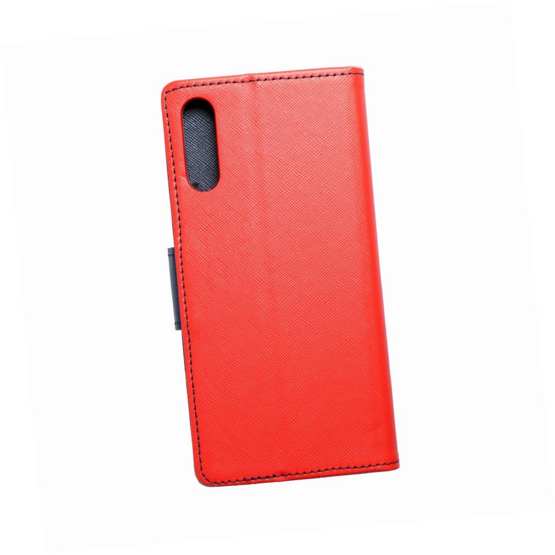 Etui zamykane z klapk� i magnesem Fancy Book czerwono-granatowy Samsung Galaxy A70