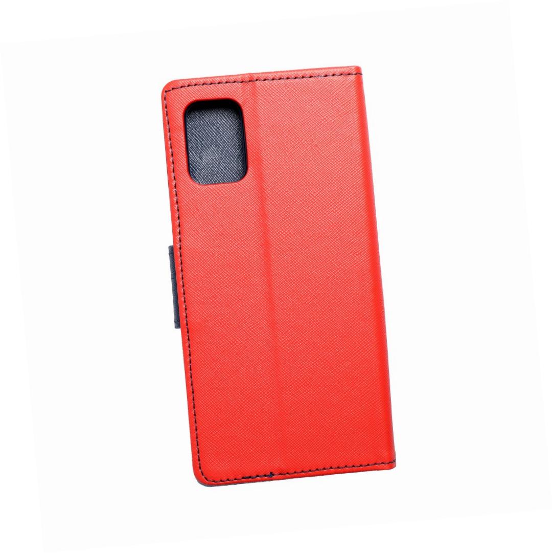 Etui zamykane z klapk i magnesem Fancy Book czerwono-granatowy Samsung Galaxy A71