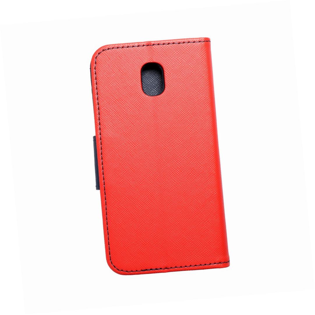 Etui zamykane z klapk i magnesem Fancy Book czerwono-granatowy Samsung Galaxy J3 2017