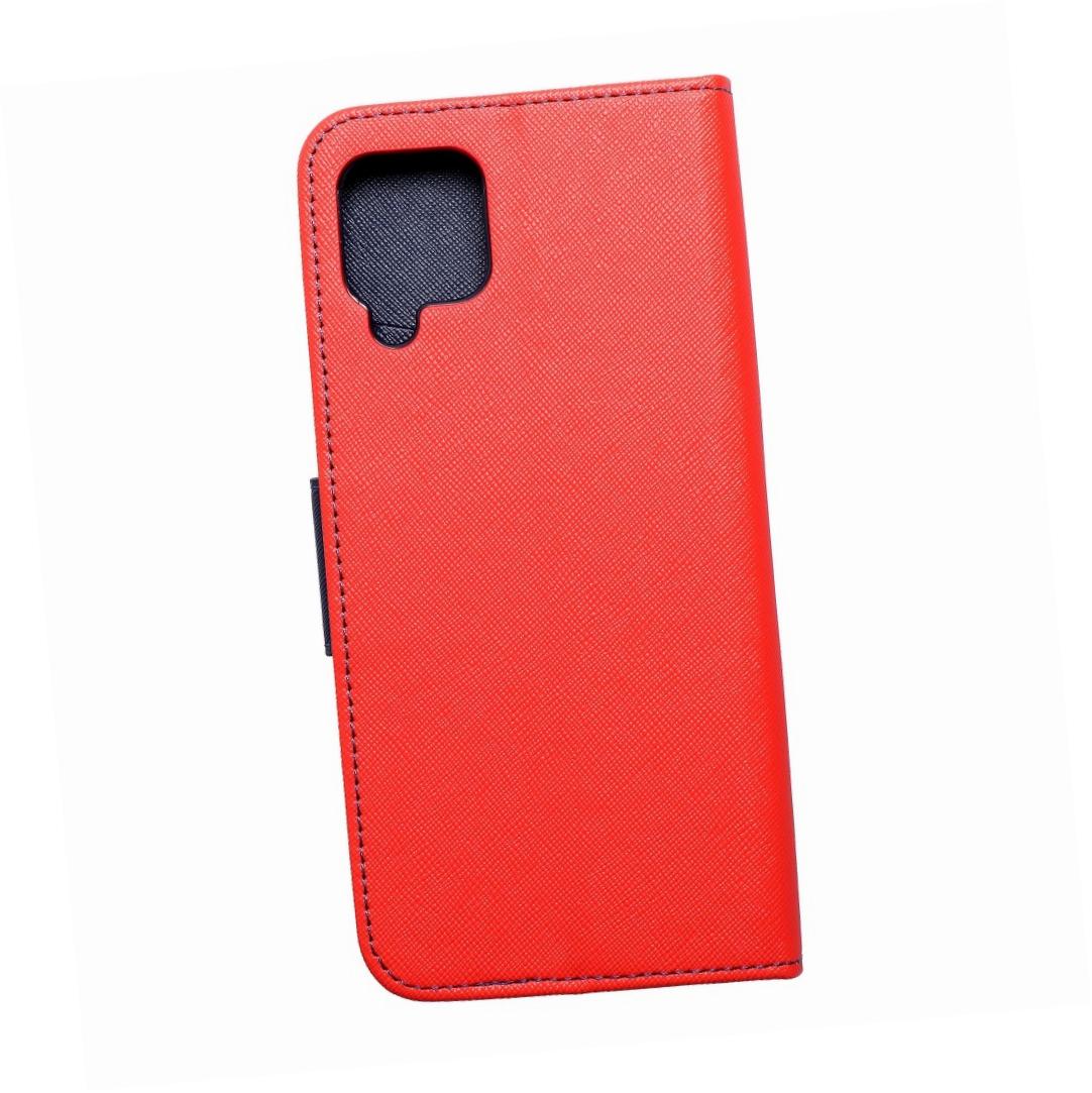 Etui zamykane z klapką i magnesem Fancy Book czerwono-granatowy Samsung Galaxy M12 Etui zamykane z klapką i magnesem Fancy Book czerwono-granatowy Samsung Galaxy M12