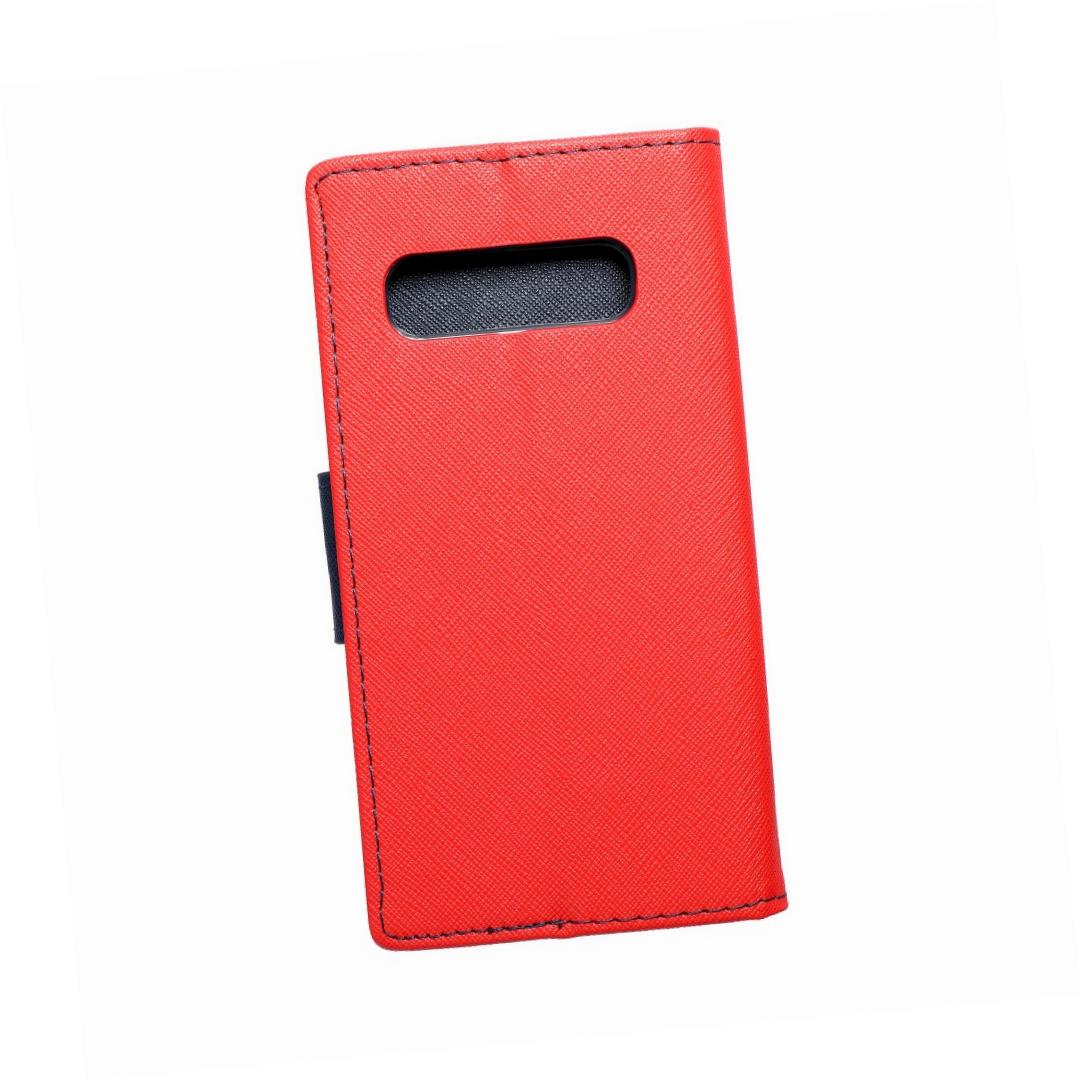 Etui zamykane z klapk i magnesem Fancy Book czerwono-granatowy Samsung Galaxy M51