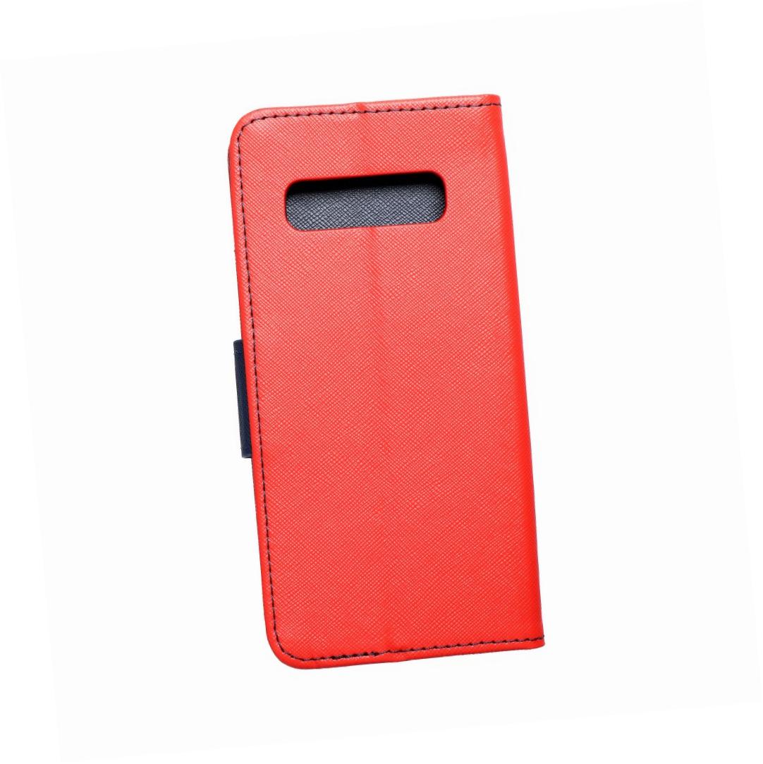 Etui zamykane z klapk� i magnesem Fancy Book czerwono-granatowy Samsung Galaxy S10 Plus