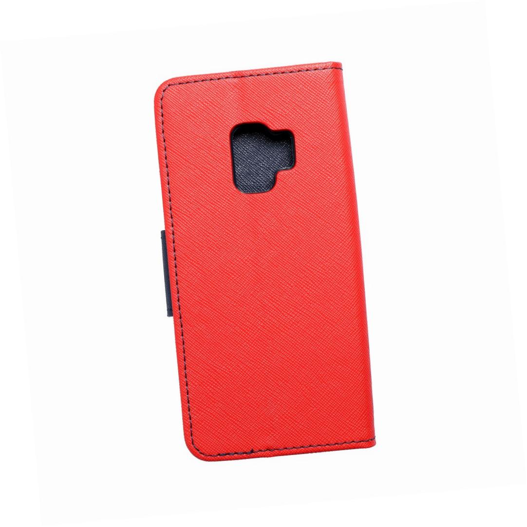 Etui zamykane z klapk i magnesem Fancy Book czerwono-granatowy Samsung Galaxy S9